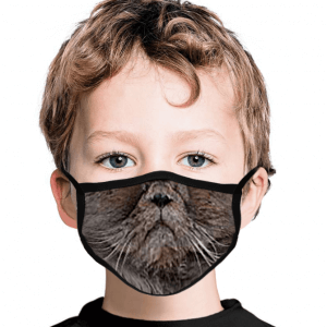 Kids Persian Cat Face Mask