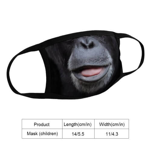 Kids Chimpanzee Face Mask - Image 3