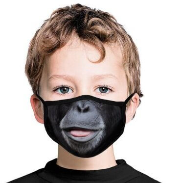 Kids Chimpanzee Face Mask