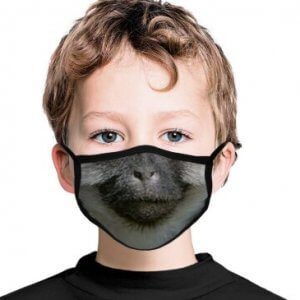 Kids Monkey Face Mask