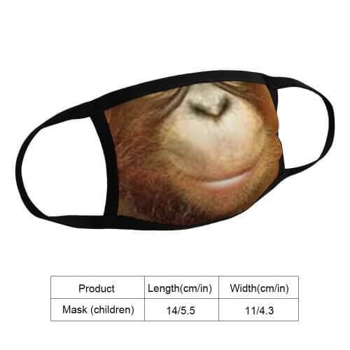 Kids Orangutan Face Mask - Image 3