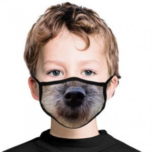 Kids Mutt Dog Face Masks