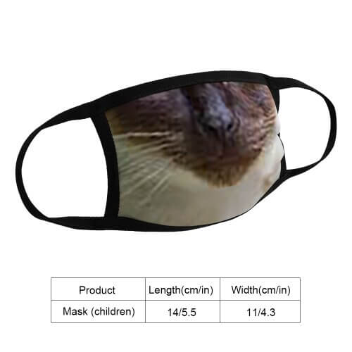 Kids Siamese Cat Face Mask - Image 2