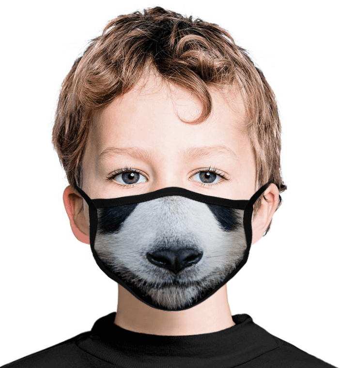 Kids Panda Face Mask